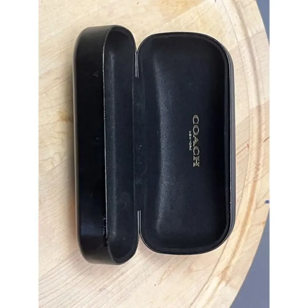 Coach Black Hard Clamshell‎ Eye Glass Case New York